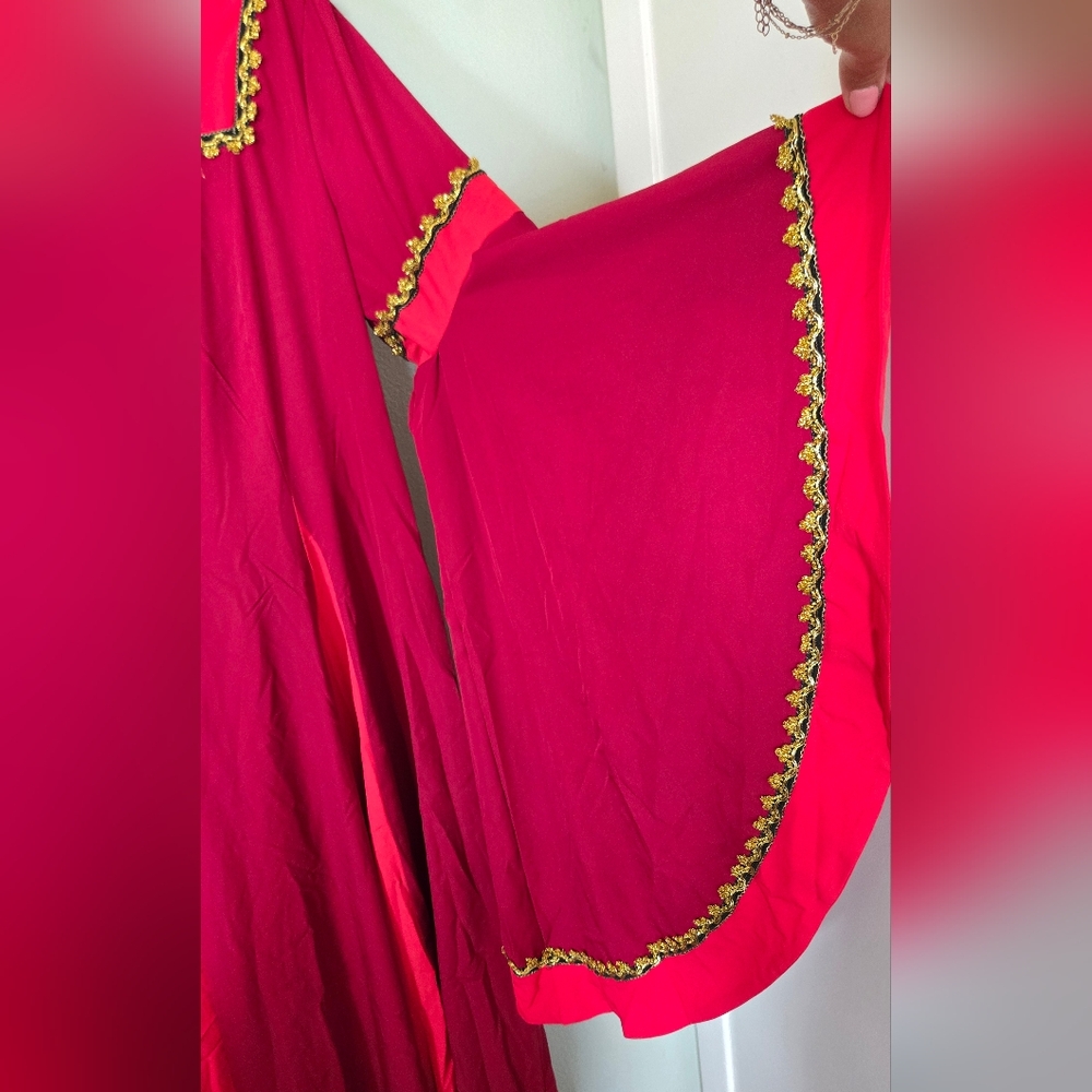 Renaissance Medieval Cosplay Red Dress Costume Size XL - Picture 5 of 7